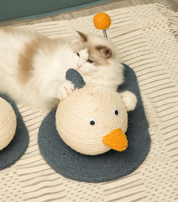ODM Designs Cat Scratch Toy Sisal Rope Ball Exercise Loop for Fun Play and Kitty Resting