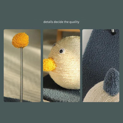 Cat Scratching Duck Shape Cat Tree Sisal Climbing Frame Scratching Ball Scratcher Claw Plate