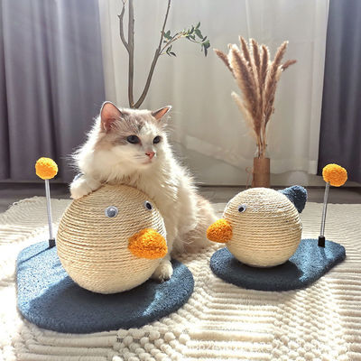 Cat Scratching Duck Shape Cat Tree Sisal Climbing Frame Scratching Ball Scratcher Claw Plate