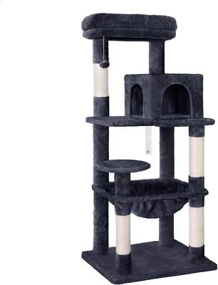Customization Service Provided 143cm Cat Tree with Plush Perch Multi-Level Cat Tower