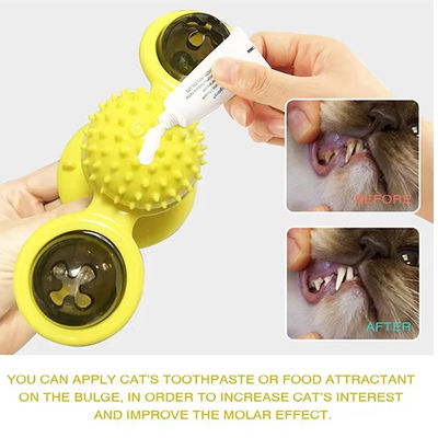TPR Food Dispenser Interactive Cat Toys Design Pet Toy for Indoor Cats ABS Material