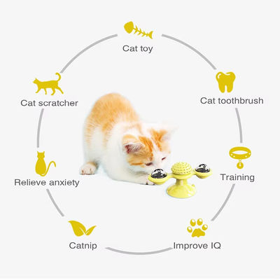Entertain Your Cats with Safe and Eco-friendly Wall-mounted Floor Suction Cup Toy