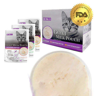 VITAMINS MINERALS Health Feature Top Grade Goat Milk Pouch Cat Treat Pet Wet Food 85g