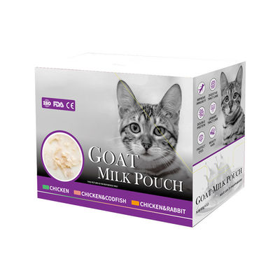 VITAMINS MINERALS Health Feature Top Grade Goat Milk Pouch Cat Treat Pet Wet Food 85g