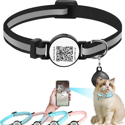 Customized Logo Acceptable Pet Trainer Collar with QR Code Soft Polyester Material