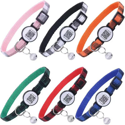 C-04 Adjustable Pet Collar with Emergency Contact QR Code