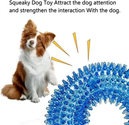Non Toxic Environmental Friendly Squeaky Pet Dog Interactive Chew Toy for Cleaning Tooth