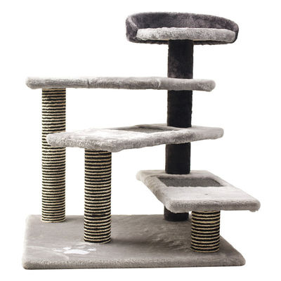5 Tiers Cat Condo With Sisal Scratching Posts Cat Climbing Tower