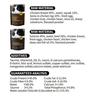 Popular Canned Wet Cat Food with Customization Service Provided 85g For Puppy Kitten