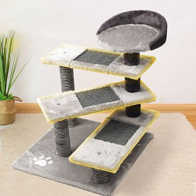 5 Tiers Cat Condo With Sisal Scratching Posts Cat Climbing Tower
