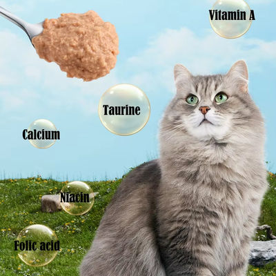 Popular Canned Wet Cat Food with Customization Service Provided 85g For Puppy Kitten