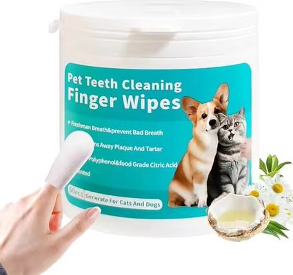 Convenient and Gentle Clean-up Custom Logo PET Teeth Wipes with Natural Ingredients