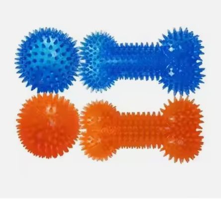 Pet TPR Dog Pricked Bone Voice Resistant Molar Tooth Cleaning Interactive Pet Toys