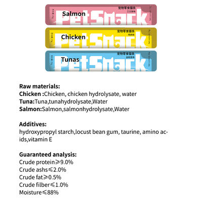 Main Ingredient Tuna 15g/pcs Cat Snack Sticks for Nutrient and Calcium Supplement