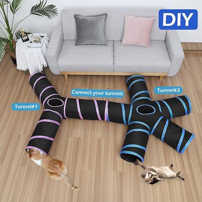 Safe and Durable 3 Way 4 Way 5 Way Cat Tunnel Toy with Advantage of Soft Eco-friendly
