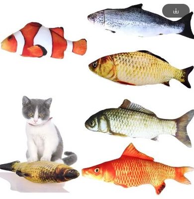 Catnip Plush Electric Moving Fish Cat Toy for Sustainable and Interactive Playtime