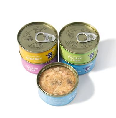 Custom Private Label Protein Wet Canned Cat Food for Health and Multiple Flavors