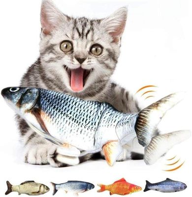 Interactive Cat Funny Toy Realistic Flopping Fish Catnip Cat Toys for Small Animals