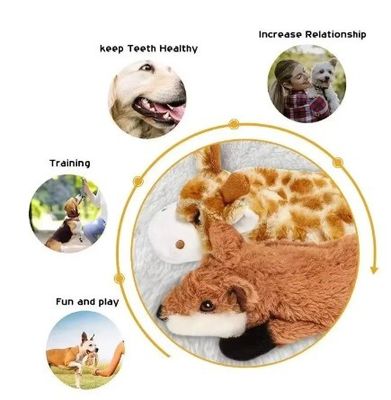 Holiday Season Must-Have No Stuffing Plush Toy for Dogs Durable and Squeaky Chew Toy