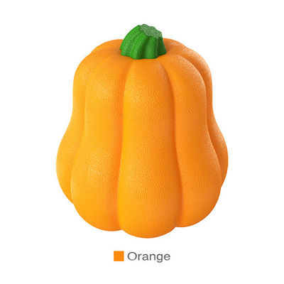 TPR Pumpkin Ball Shake Makes Giggle Sound Interactive Dog Toy for Herding and Training