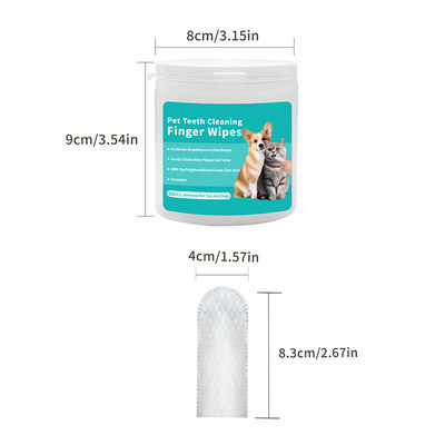 ST-03 Pet Teeth Whitening Finger Pads Wet Wipes  8.3cm*4cm