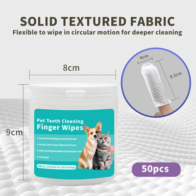 ST-03 Pet Teeth Whitening Finger Pads Wet Wipes  8.3cm*4cm