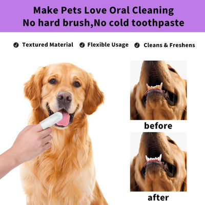 ST-03 Pet Teeth Whitening Finger Pads Wet Wipes  8.3cm*4cm