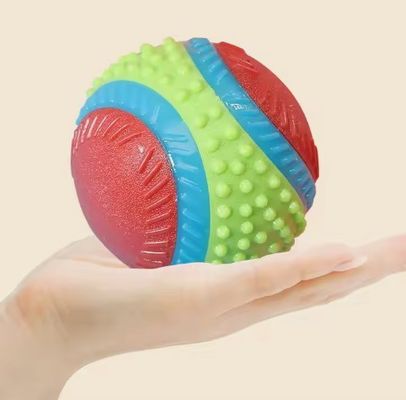 Non Toxic Environmental Friendly Squeaky Dog Ball Interactive Durable Bouncy Chew Toy