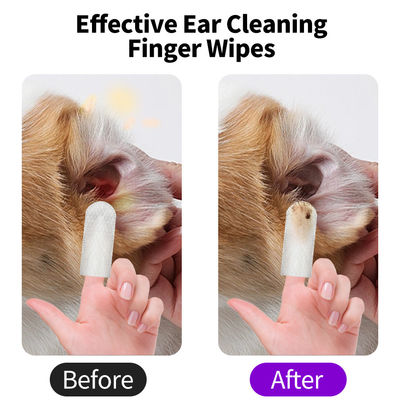 Safe Unscented Friendly Pet Glove Wipes for Effective and Eco-friendly Ear Cleaning