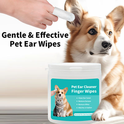 Soft and Eco-friendly Universal Cat Dog Grooming Ear Wipes for Gentle Teeth Cleaning