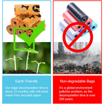 Biodegradable Compostable Degradable Dog Poop Bag for Plastic Pet Waste Bag Disposal