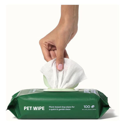 Pet Cleaning Wipes with Natural Plant Based Formula Biodegradable and Eye-Friendly