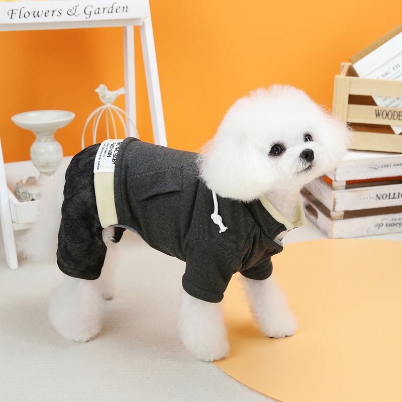 Classic Knitwear Pet Dog Wool Hoodie Soft Sweater Clothing for Small Dogs in Winter