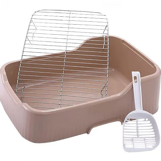 Convenient Indoor Dog Potty Tray No Leak Spill Protection Wall and Easy Clean Design