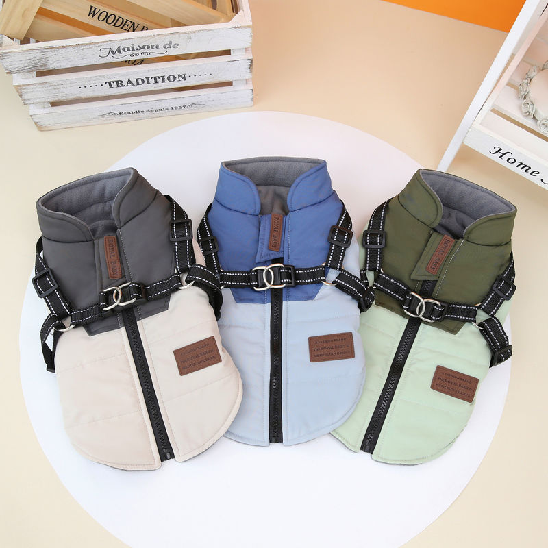 Customization Service Provided Pet Dog Vest for Warm And Thick Autumn And Winter Bear