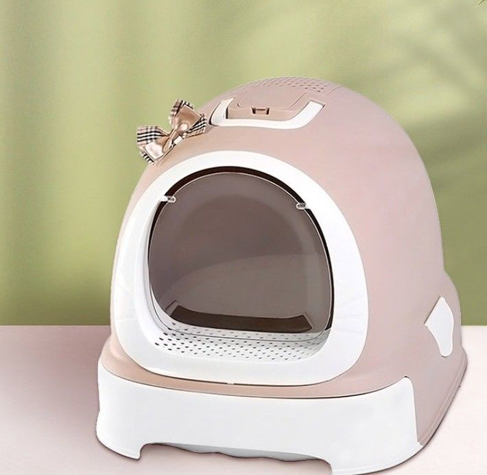 Spacious and Durable Enclosed Cat Litter Box Easy to Clean for All Cats ODM Designs