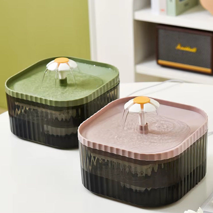 Automatic Water Fountain For Cats ABS Pet Fountain Water Bowl with Cats Running Water