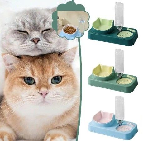 Pet Dog Cat Drink Water Bottle NO Time Setting For Cat Food Bowls And Water Dispenser