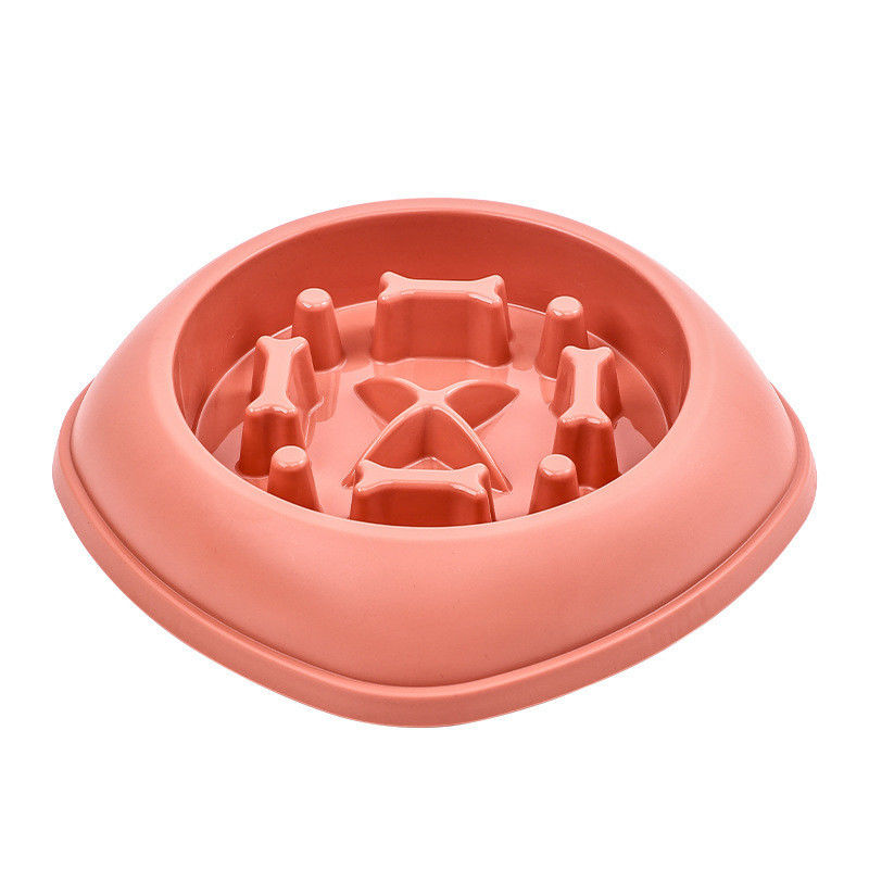 Healthy Round Pet Dog Slow Food Bowl for Reduced Choking Risk and Improved Digestion