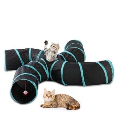 OEM/ODM Interactive Cat Funny Toy 4 Way S type Cat Tunnel Collapsible Pet Extra Large