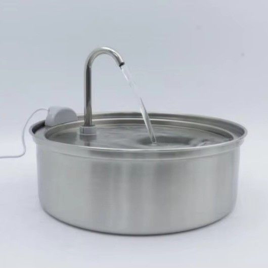 Stainless Steel Pet Drinking Water Fountain Automatic Dog Water Bowl Dispenser for Cats