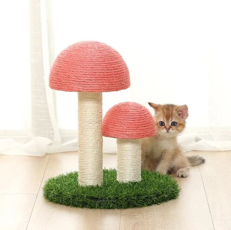 Interactive Toys for Kitten Training Advantage of Wood Modern Cat Sisal Scratcher