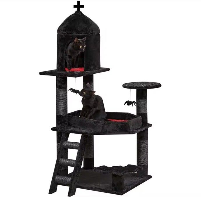 Large Climbing Frame Scratcher Components Cat Tree Suitable for Cats and Small Animals