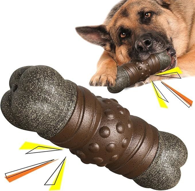 Non Toxic Environmental Friendly Pet Supplies Squeaky Bone Dog Toy for Indoor Outdoor