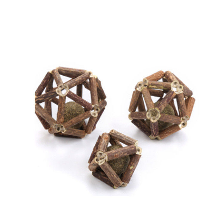 Customized Logo Acceptable Catnip Ball Pet Cat Toy for Interactive Play and Exercise