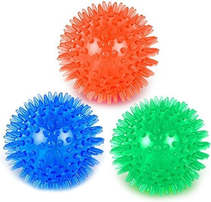 TPR Squeaky Tooth Cleaning Ball Playing Dog Toy for Pet Teeth Training and Chewing