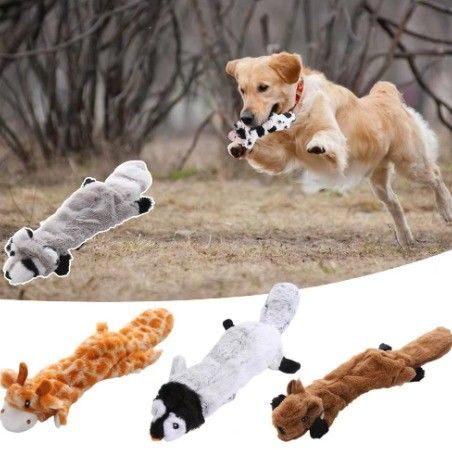 Holiday Season Must-Have No Stuffing Plush Toy for Dogs Durable and Squeaky Chew Toy